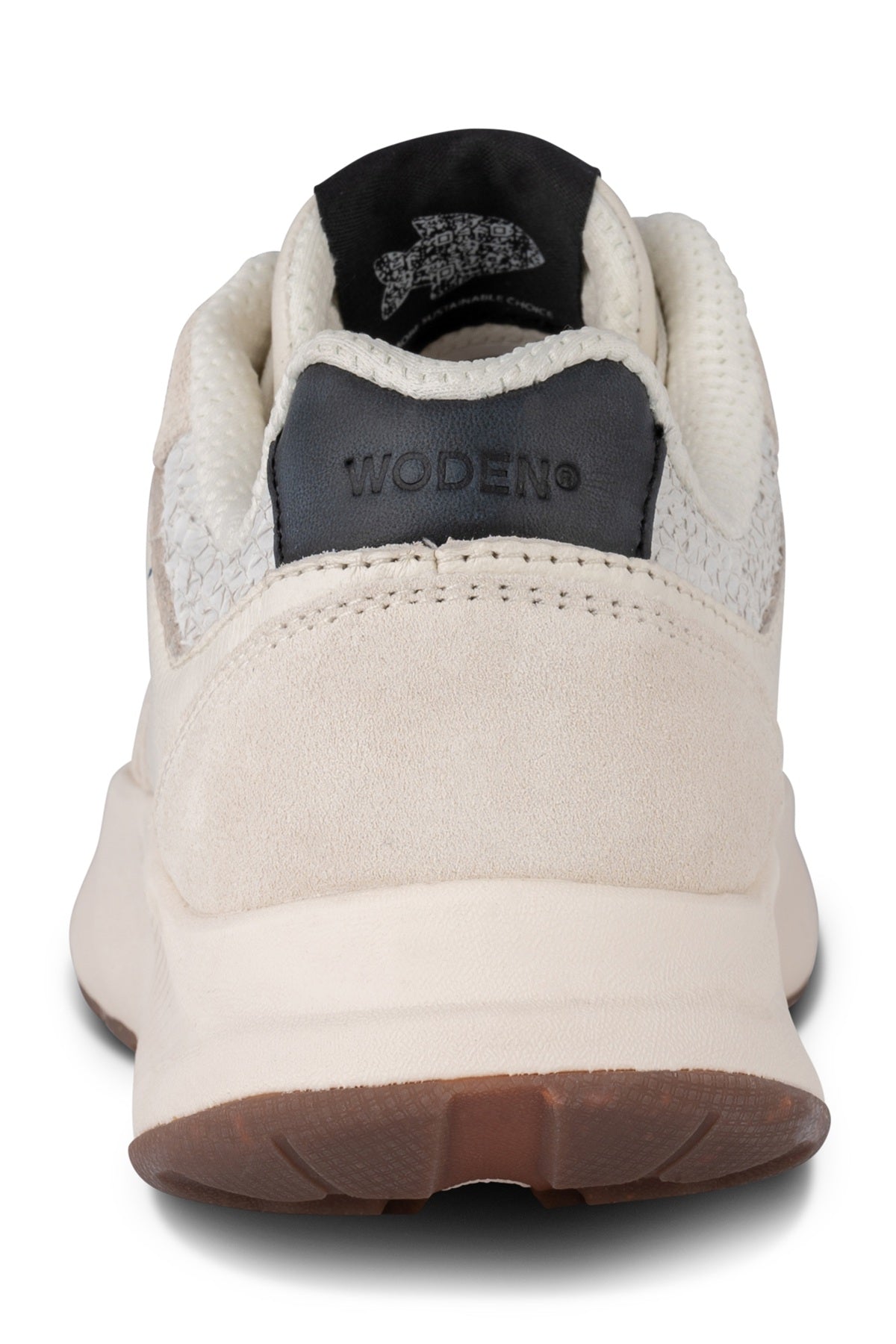 Woden Mathilde Runner Leather, Blanc de Blanc