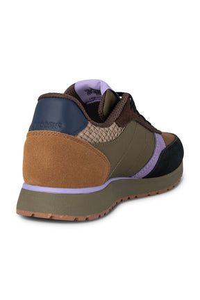 Woden Ronja Sneakers, Dark Olive/Orchid