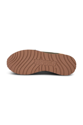 Woden Ronja Sneakers, Dark Olive/Orchid