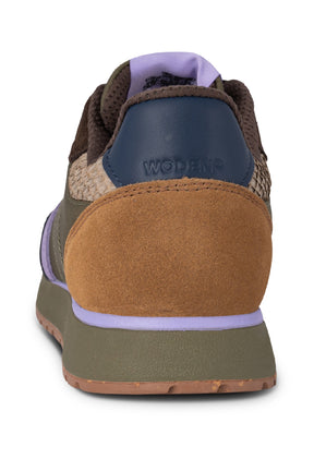 Woden Ronja Sneakers, Dark Olive/Orchid