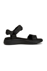 Woden Line sandal, Black/Black