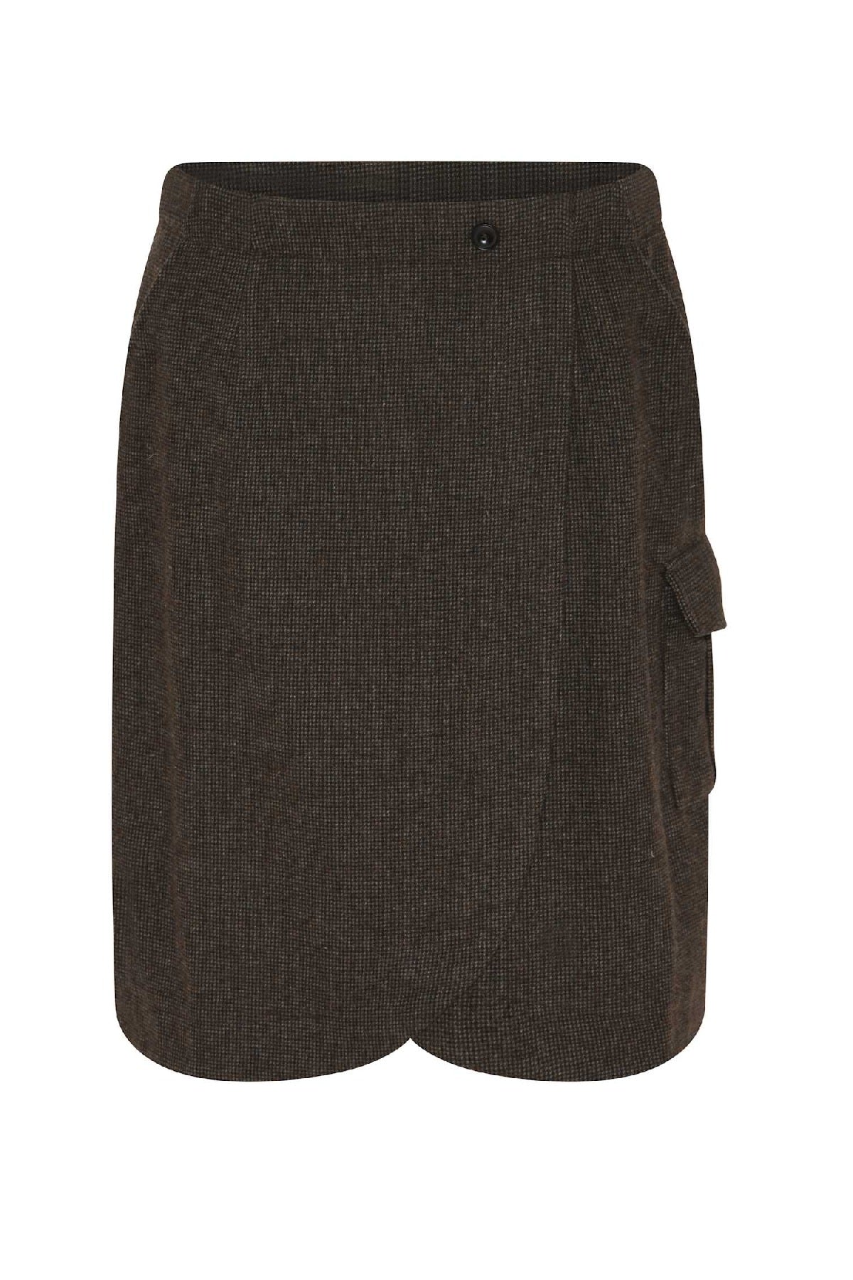 Humble by Sofie MARGOTHBS SKIRT, Brown combi