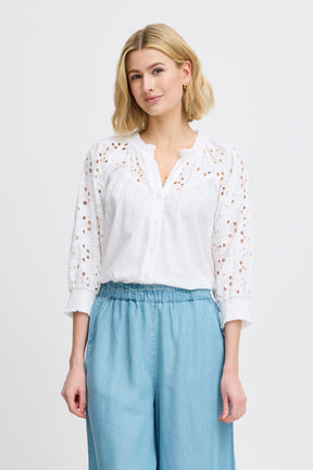 Fransa FRANGELA Shirt, Blanc de Blanc