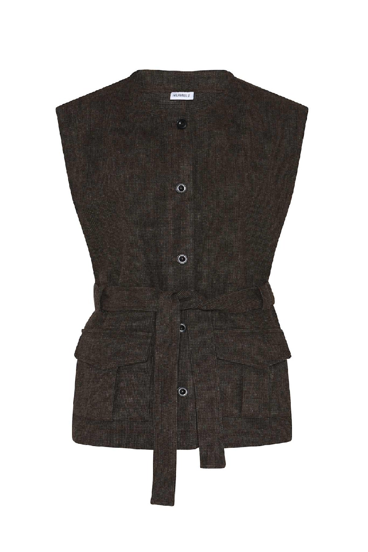 Humble by Sofie MARGOTHBS VEST, Brown combi