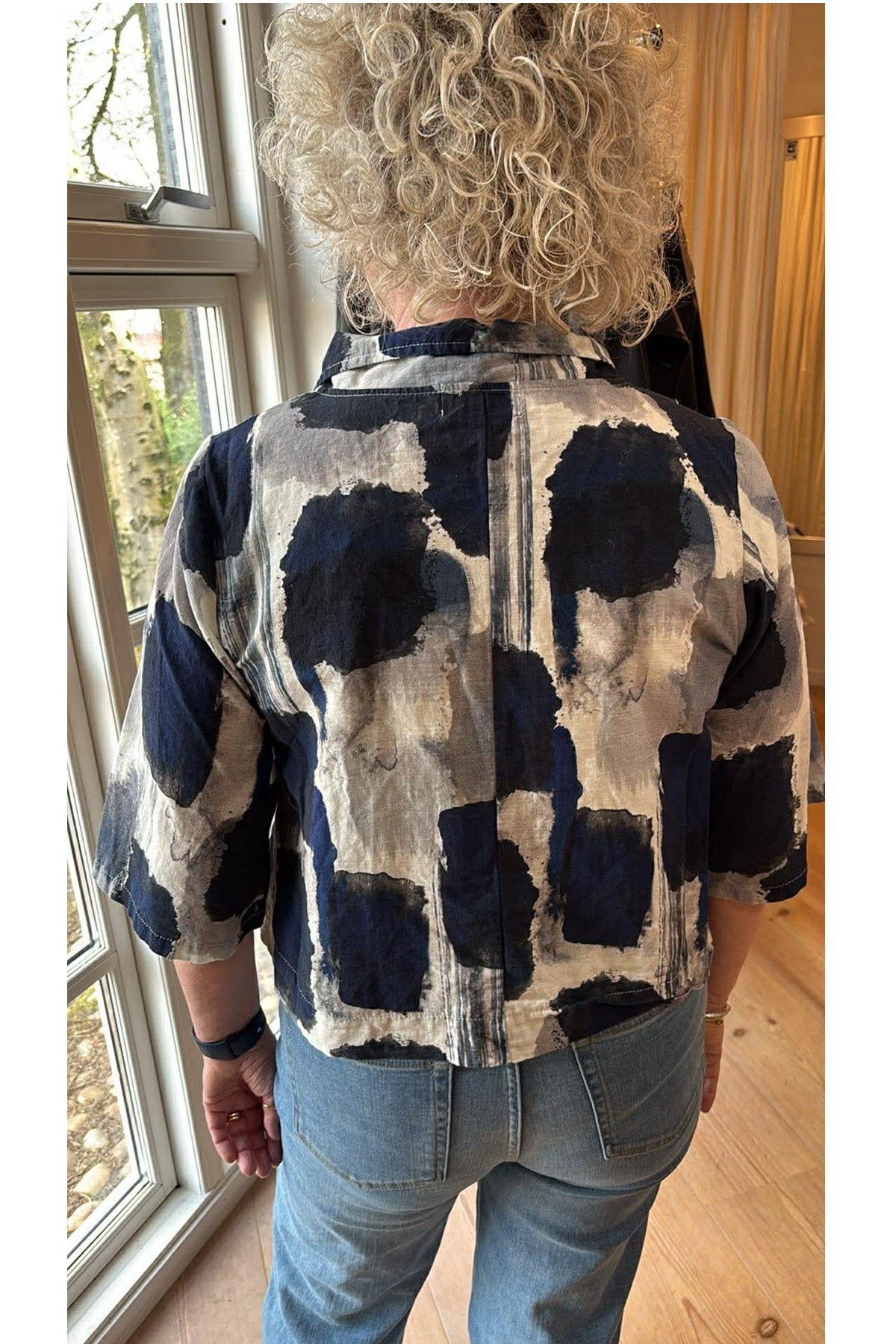 Thing kort jakke 7216, Navy