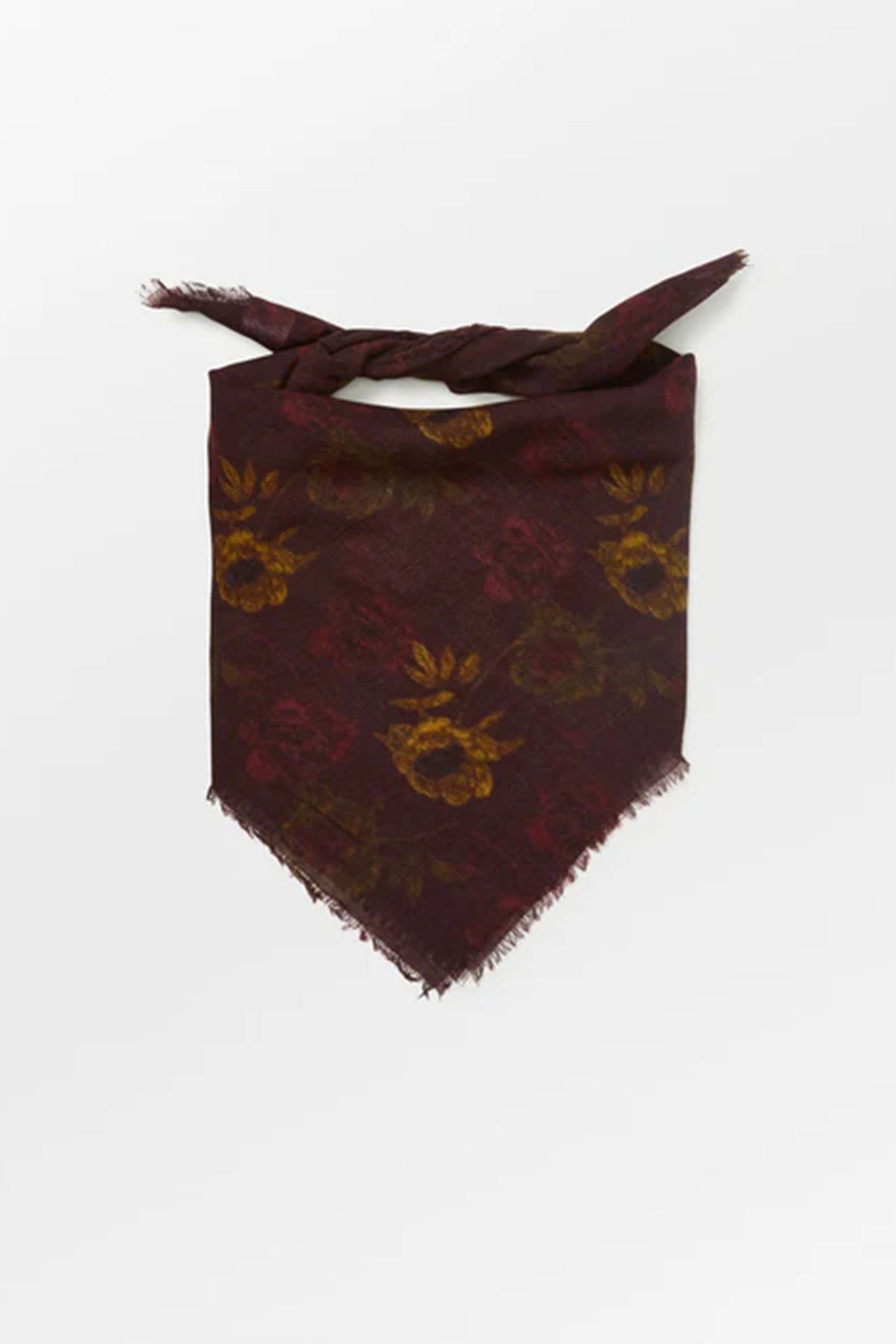 Beck Söndergaard Magna Flower Siw Scarf, Chocolate Brown