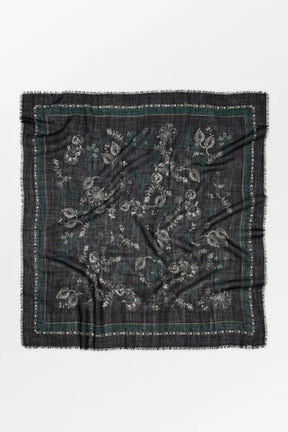 Beck Söndergaard Dotted Flora Woo Scarf, Black