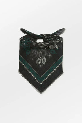 Beck Söndergaard Dotted Flora Woo Scarf, Black