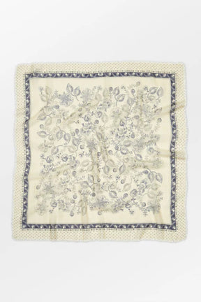 Beck Söndergaard Dotted Flora Woo Scarf, Birch White