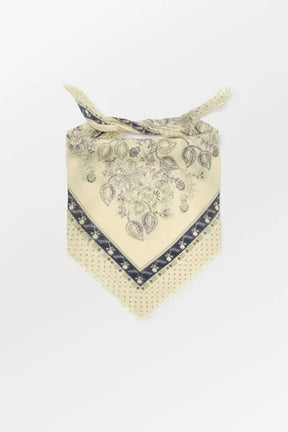 Beck Söndergaard Dotted Flora Woo Scarf, Birch White