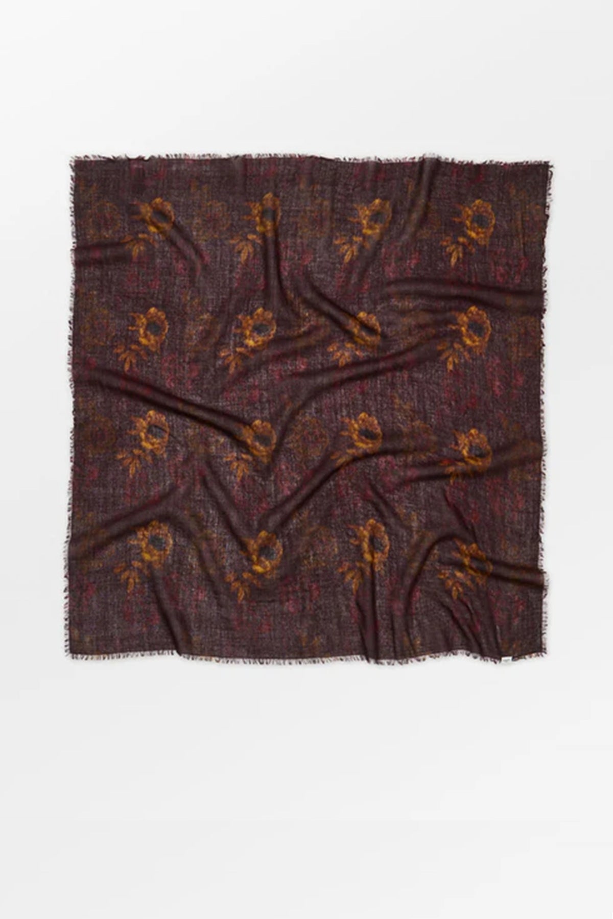 Beck Söndergaard Magna Flower Siw Scarf, Chocolate Brown