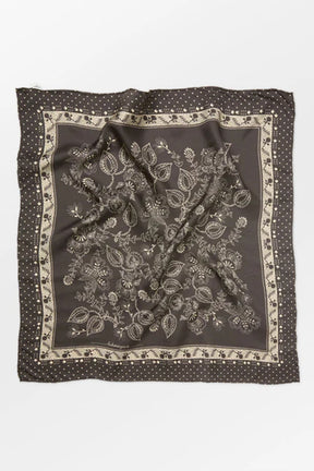 Beck Söndergaard Dotted Flora Sia Scarf, Hot Fudge Brown
