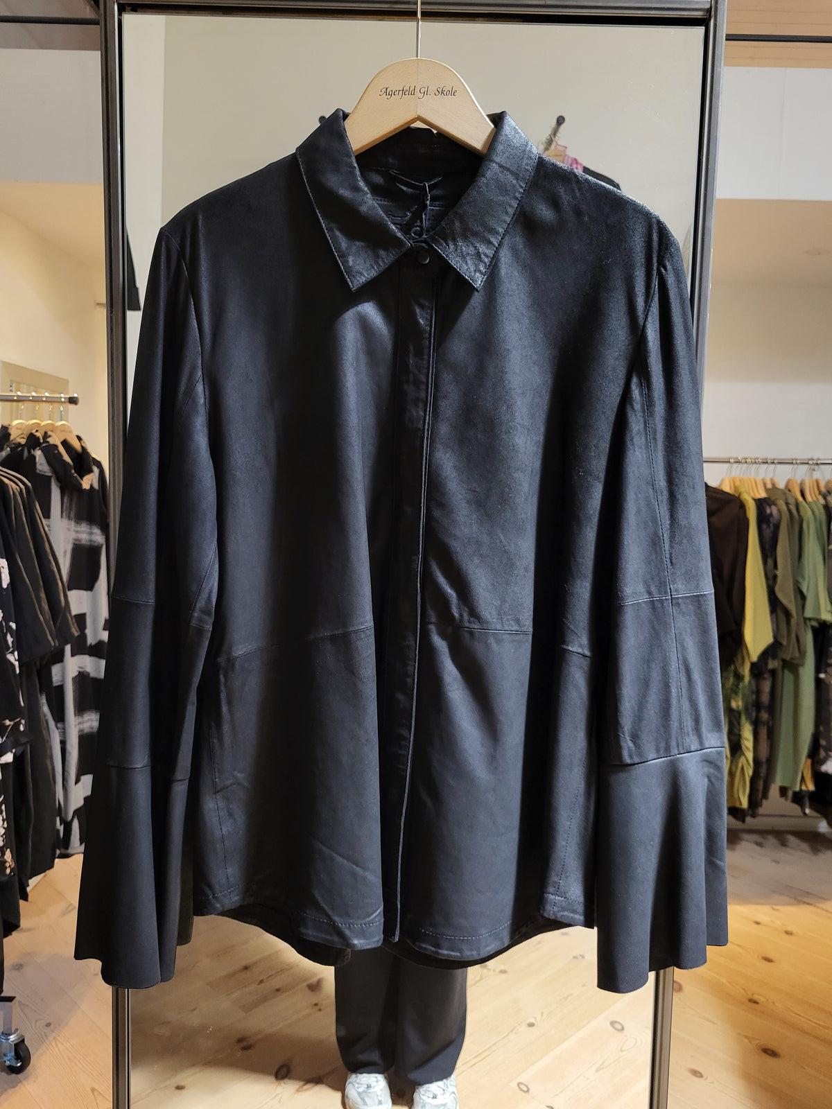 Depeche Line Skindskjorte 50350, Black