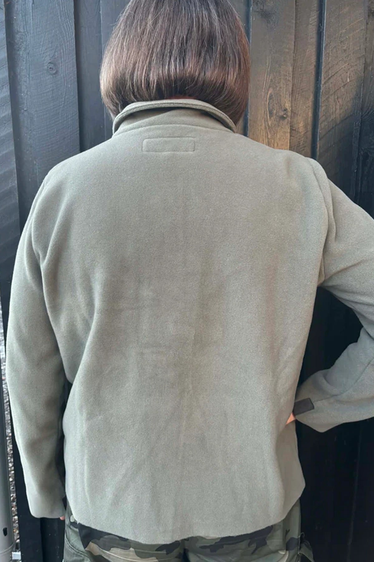 Henriette Steffensen  FLEECE JACKET 7164, DUSTY GREEN