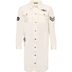 Costamani Foxy Long Jacket, White