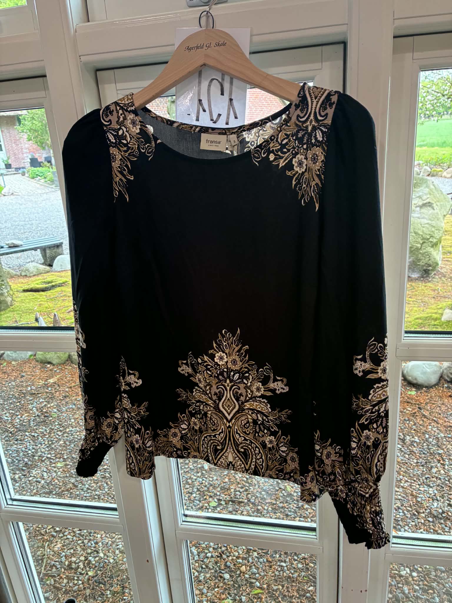 Bøjle 151 - Fransa FRADara Blouse 3, Black Paisley
