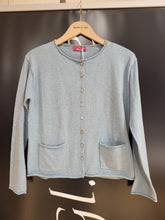 Nature of Knitwear OZ cardigan, Light Aqua