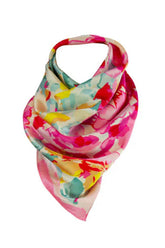 Yu & Me Scarf Flowers, Pink