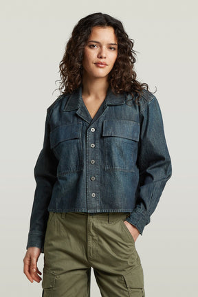 G-Star Boxy Relaxed 2-pkt Shirt l\s, antique asphalt