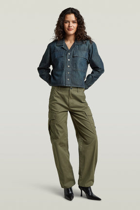 G-Star Boxy Relaxed 2-pkt Shirt l\s, antique asphalt