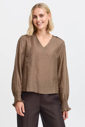 Fransa FRAshley 1 Blouse, Walnut