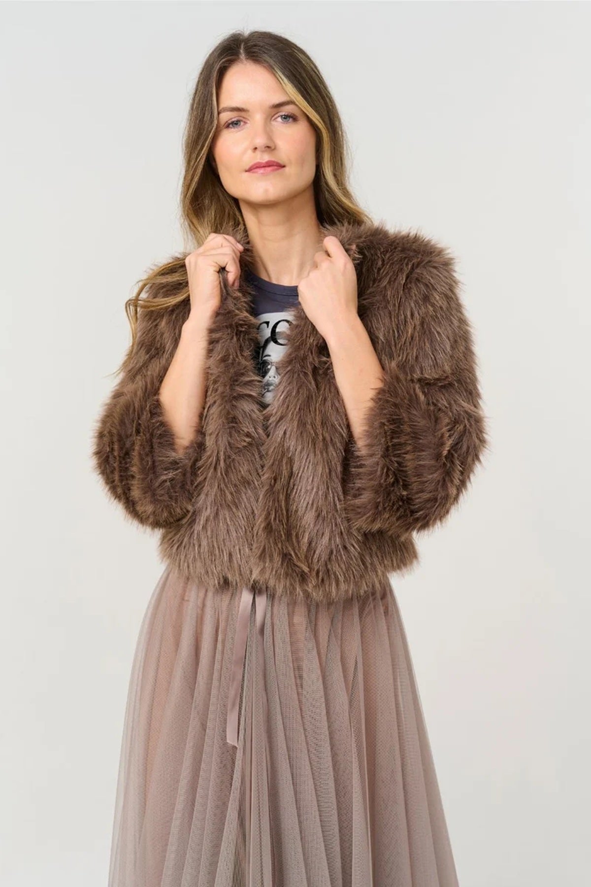 Costamani Ofelia Jacket, Fango / Deer