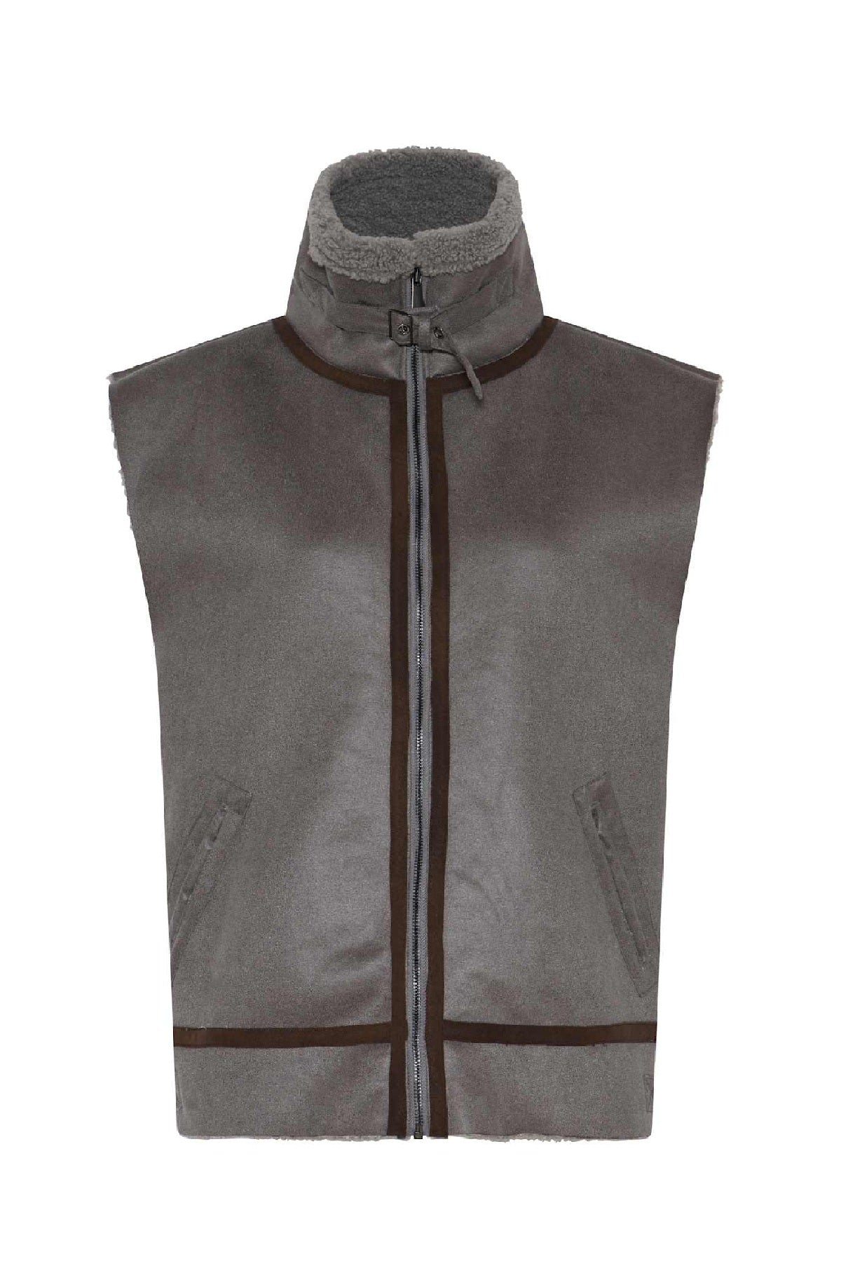 Humble by Sofie MILEYHBS VEST, light brown combi