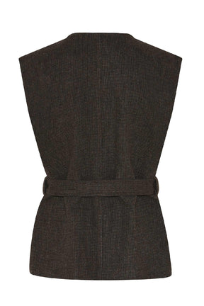 Humble by Sofie MARGOTHBS VEST, Brown combi