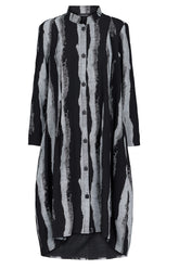 Trine Kryger Simonsen SHIRT DRESS YUKIO 452050, black/white