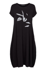 Trine Kryger Simonsen DRESS MARISOLE P.VOLCANO (507050), black/white