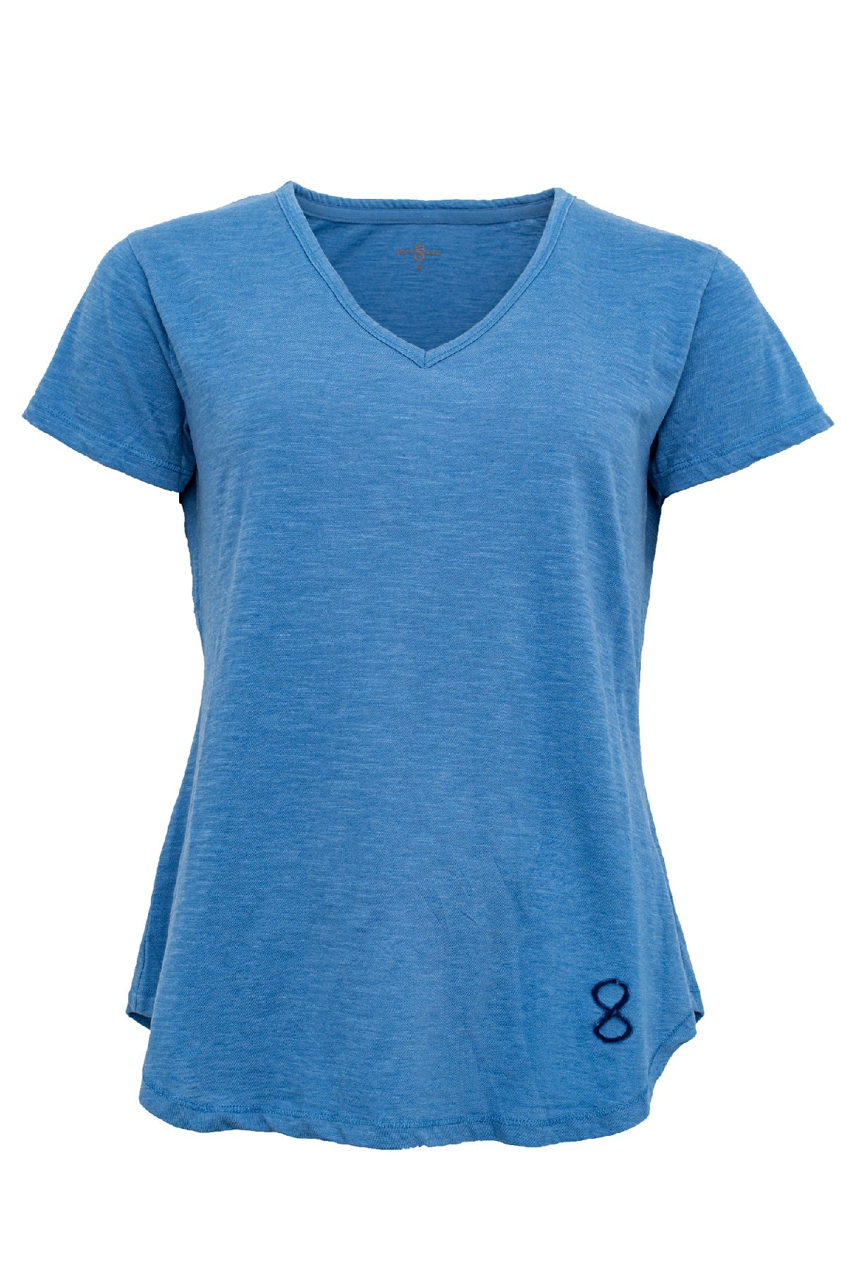 Costamani T-shirt logo v-neck, Royal blue