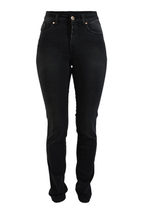 Jonny Q jeans P682H Catherine X-fit stretch black, Lav dark destroved