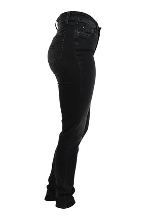 Jonny Q jeans DEBBIE x-fit stretch black P1399,  Dark destroved