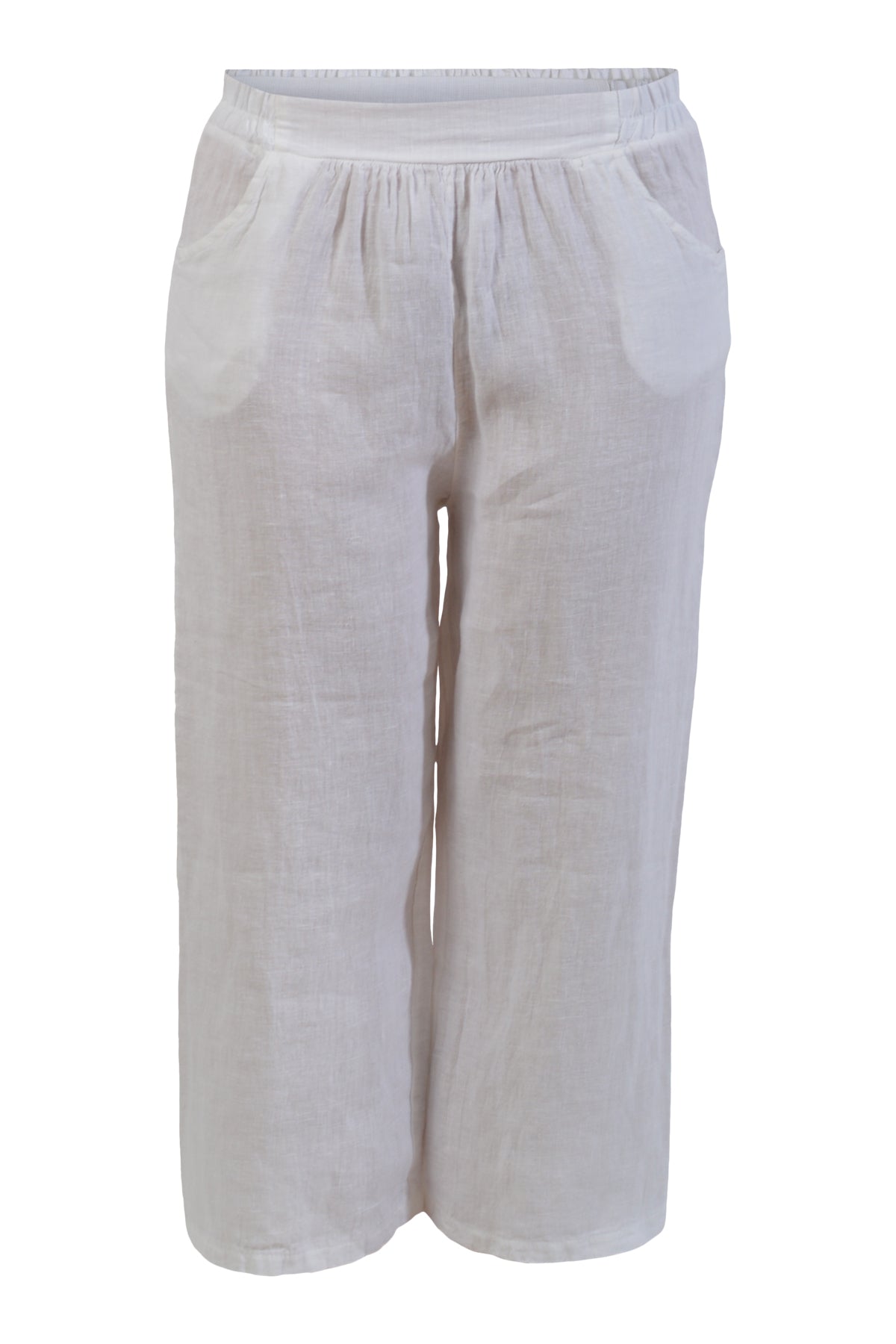 Piro Culotte bukser i hør PI0573, hvid