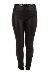 Marc Lauge Aleia coated leggings, Dark chocolate