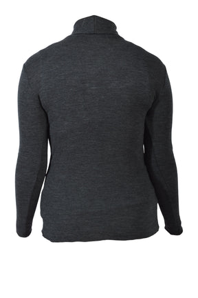 Blusbar by basic 4018 Shirt roll neck L/S, Anthrasite Melange