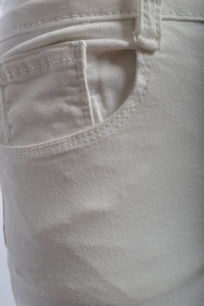 Bøjle 91 - Marc Lauge Bell jeans twill, White