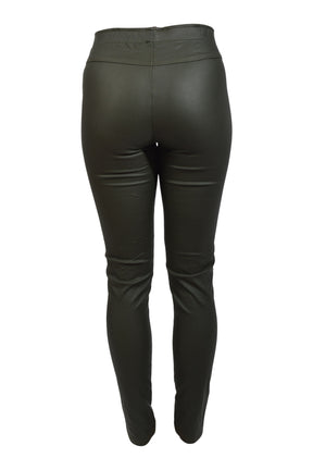 Marc Lauge Aleia coated leggings, Army
