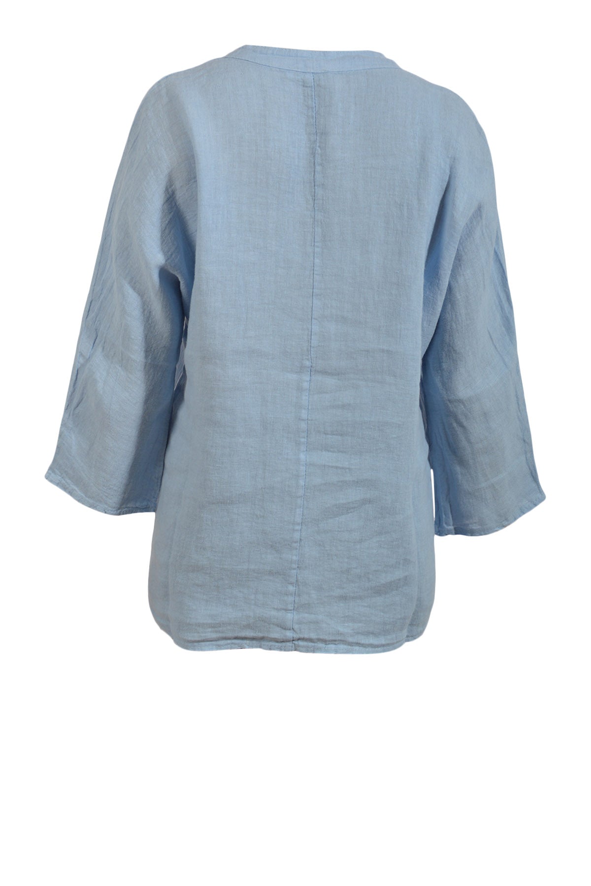 Bøjle 96 - Piro bluse i hør PI0100, Blå
