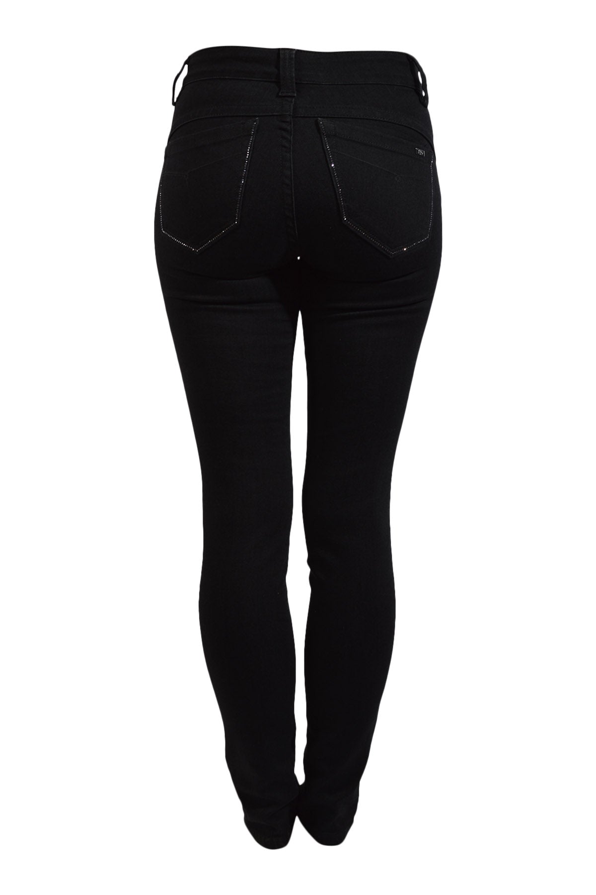 Jonny Q Jeans Penelope X-fit black black P1272, Strass