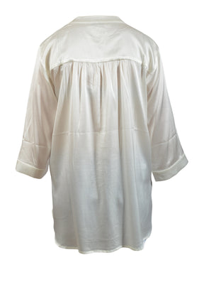 Charlotte Sparre  Bliss blouse 2708, Solid satin White