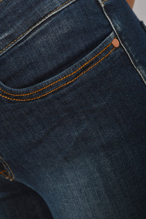 Jonny Q jeans P682AC Catherine X-fit stretch dark destroved